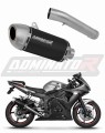 wydech tłumik DOMINATOR S6 Shorty CZARNY pasujący do motocykla Yamaha YZF R6 2003 - 2005