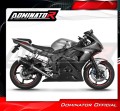 DOMINATOR S6 Shorty FEKETE kipufogó dob, amely illeszkedik a Yamaha YZF R6 2003 - 2005 motorkerékpárhoz 5