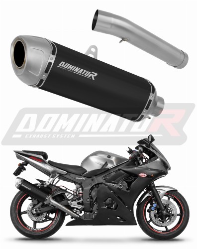 exhaust muffler DOMINATOR S6 BLACK fits to Yamaha YZF R6 2003  2005