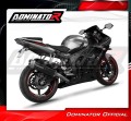 DOMINATOR S6 FEKETE kipufogó dob, amely illeszkedik a Yamaha YZF R6 2003 - 2005 motorkerékpárhoz 4