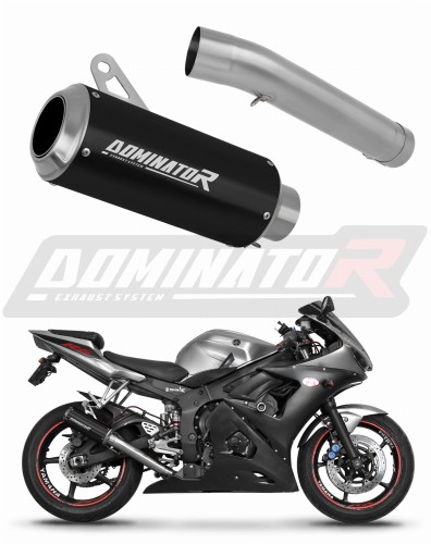 DOMINATOR GP FEKETE kipufogó dob, amely illeszkedik a Yamaha YZF R6 2003 - 2005 motorkerékpárhoz