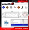 teljes kipufogórendszer DOMINATOR Full System S6 FEKETE dobbal