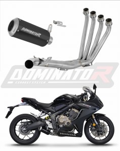 Honda CBR 650 R 2019 - 2023 Teljes rendszer Leömlő kipufogó Dob GP BLACK + dB killer közepes