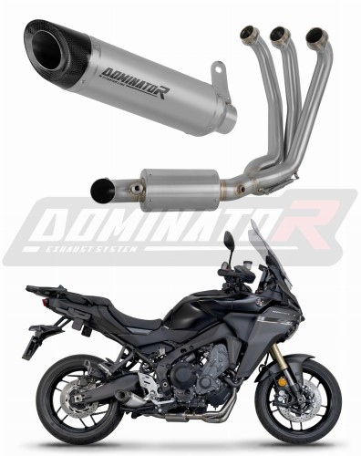 teljes kipufogórendszer DOMINATOR HP8 EX titán dobbal, amely illeszkedik a Yamaha Tracer 9 / GT 2025 - 2026 motorkerékpárhoz