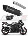 DOMINATOR Homológ HP6 FEKETE kipufogó dob Yamaha YZF R6 2003 - 2007 motorkerékpárhoz 5