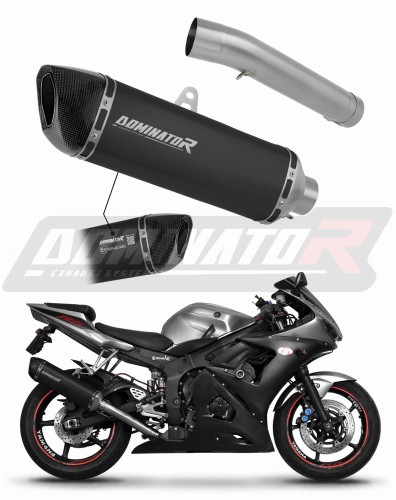 DOMINATOR Homológ HP6 FEKETE kipufogó dob Yamaha YZF R6 2003 - 2007 motorkerékpárhoz 5