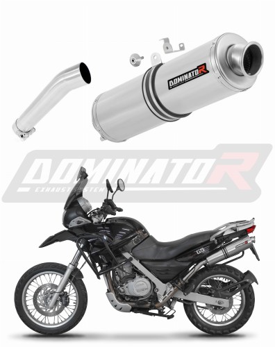 exhaust muffler DOMINATOR ROUND fits the motorcycle BMW F650GS 2004   2007