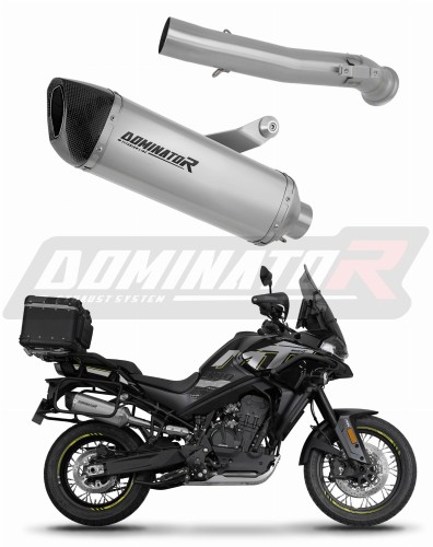 exhaust muffler DOMINATOR titanium HP6 fits the motorcycle CF MOTO 800 MT 2022   2025