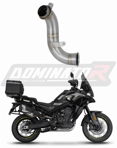 decat mid muffler DOMINATOR Mid Pipe fits the motorcycle CF MOTO 800 MT 2024   2025