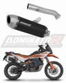 DOMINATOR S6 FEKETE kipufogó dob, amely illeszkedik a KTM 790 Adventure / R 2019 - 2025 motorkerékpárhoz