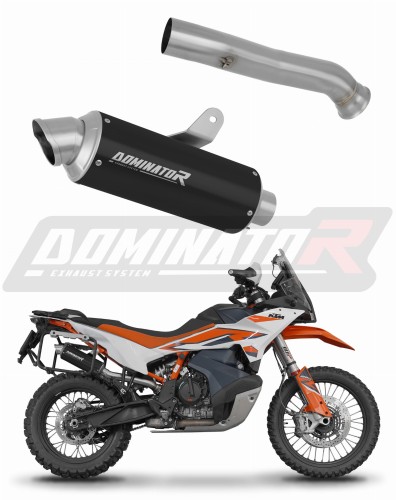 exhaust muffler DOMINATOR GPF BLACK fits the motorcycle KTM 790 Adventure / R 2019   2025