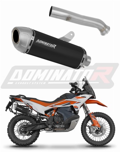 exhaust muffler DOMINATOR S6 BLACK fits the motorcycle KTM 890 Adventure / R 2021   2025