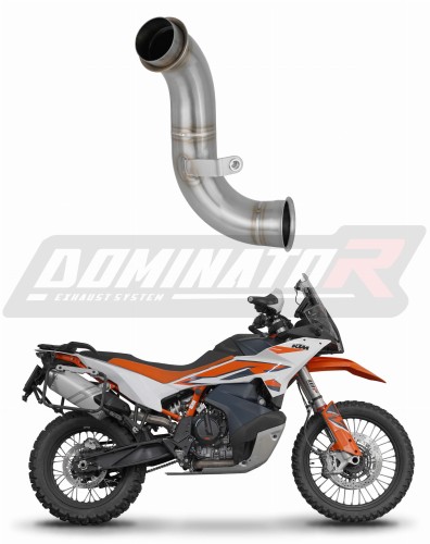 decat mid muffler DOMINATOR Mid Pipe fits the motorcycle KTM 890 Adventure / R 2021   2024