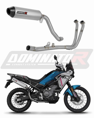 complete exhaust system with muffler DOMINATOR Full System MX2 fits the motorcycle CF MOTO 450 MT 2024   2026 6