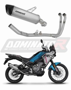 CF MOTO 450 MT 2024 - 2026 (Euro 5+) Teljes rendszer Kipufogó leömlő HP6 titán kipufogódob + dB killer