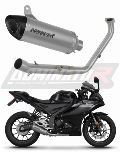 complete exhaust system with muffler DOMINATOR Full System titanium HP8 fits to Yamaha YZF R125 2024  2025