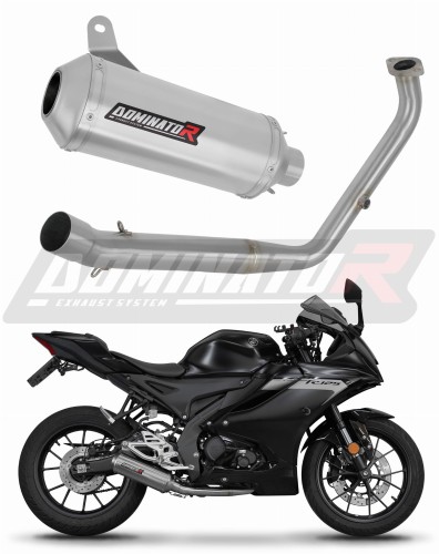 complete exhaust system with muffler DOMINATOR Full System OV G2 fits the motorcycle Yamaha YZF R125 2021   2024