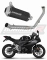 komplett kipufogórendszer DOMINATOR Full System OV G2 FEKETE dobbal, amely illik a Yamaha YZF R125 2021 - 2024 motorkerékpárhoz
