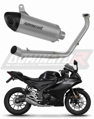 DOMINATOR teljes kipufogórendszer titán HP8 kipufogódobbal a Yamaha YZF R125 2021 - 2024 motorkerékpárhoz