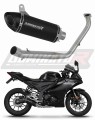 complete exhaust system with muffler DOMINATOR Full System HP8 BLACK fits the motorcycle Yamaha YZF R125 2021   2024