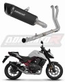 complete exhaust system with muffler DOMINATOR Full System HP6 BLACK fits the motorcycle Honda CB 750 Hornet 2024   2025 5
