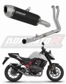 complete exhaust system with muffler DOMINATOR Full System S6 BLACK fits the motorcycle Honda CB 750 Hornet 2024   2025 5