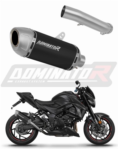 DOMINATOR S6 FEKETE kipufogó dob Suzuki GSX-S 750 2017 - 2020 motorkerékpárhoz