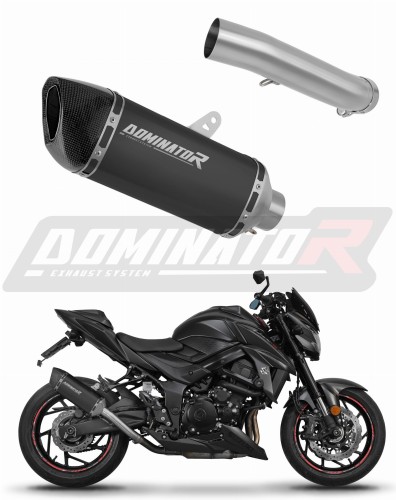 DOMINATOR HP6 FEKETE kipufogó dob a Suzuki GSX-S 750 2017 - 2020 motorkerékpárhoz