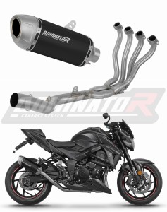 Suzuki GSX-S 750 2017-2020 Full system Komplett rendszer Leömlő kipufogó dob S6 BLACK + dB killer