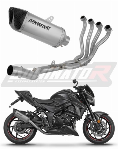 komplett kipufogórendszer DOMINATOR titán HP6 dobbal Suzuki GSX-S 750 2017 - 2020 motorkerékpárhoz