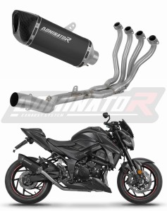 Suzuki GSX-S 750 2017-2020 Komplett rendszer leömlő kipufogó dob HP6 FEKETE + dB killer