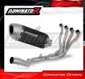 complete exhaust system with muffler DOMINATOR Full System S6 BLACK fits the motorcycle Suzuki GSX S 750 2017   2020 2
