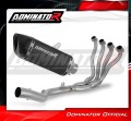 complete exhaust system with muffler DOMINATOR Full System HP6 BLACK fits the motorcycle Suzuki GSX S 750 2017   2020 2