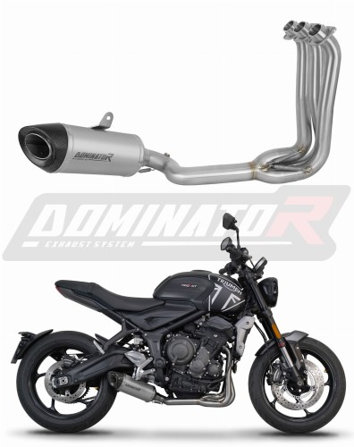 complete exhaust system with muffler DOMINATOR Full System titanium HP8 fits the motorcycle Triumph Trident 660 2021   2024