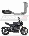 komplett kipufogórendszer DOMINATOR Full System HP8 FEKETE dobbal, amely illeszkedik a Triumph Trident 660 2021 - 2024 motorkerékpárhoz