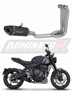 Triumph Trident 660 2021 - 2024 Full system Leömlő kipufogó dob HP8 BLACK + dB killer
