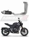 komplett DOMINATOR Full System GPF FEKETE kipufogórendszer hangtompítóval, amely a Triumph Trident 660 2021 - 2024 motorkerékpárhoz alkalmas
