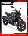 komplett kipufogórendszer DOMINATOR Full System HP8 FEKETE dobbal, amely illeszkedik a Triumph Trident 660 2021 - 2024 motorkerékpárhoz 5