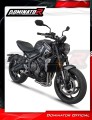 complete exhaust system with muffler DOMINATOR Full System GPF BLACK fits the motorcycle Triumph Trident 660 2021   2024 5