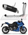 teljes DOMINATOR kipufogórendszer S6 FEKETE dobbal, amely illeszkedik a Suzuki GSX-8R / 8S 2023 - 2025 motorkerékpárhoz