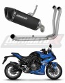 complete exhaust system with muffler DOMINATOR Full System HP6 BLACK fits the motorcycle Suzuki GSX 8R / 8S 2023   2025