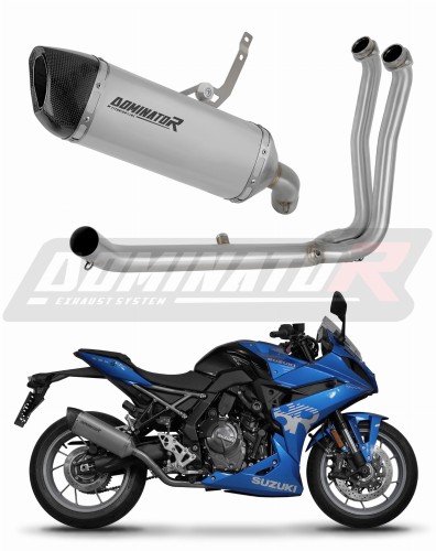 teljes kipufogórendszer DOMINATOR HP6 titán dobbal Suzuki GSX-8R / 8S 2023 - 2025 motorkerékpárhoz