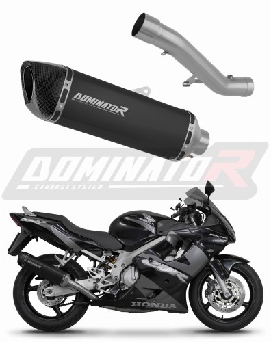 exhaust muffler DOMINATOR HP6 BLACK fits the motorcycle Honda CBR 600 F4i 2001   2006