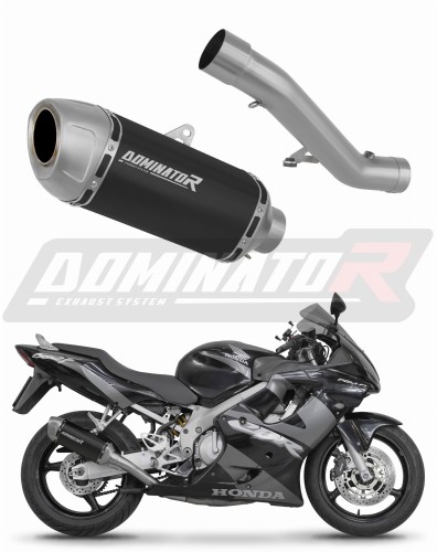 DOMINATOR S6 Shorty FEKETE kipufogó dob, amely illeszkedik a Honda CBR 600 F4i 2001 - 2006 motorkerékpárhoz