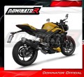 DOMINATOR teljes kipufogórendszer S6 FEKETE dobbal a Triumph STREET TRIPLE 765 S / R / RS 2023 - 2024 motorkerékpárhoz