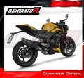 complete exhaust system with muffler DOMINATOR Full System HP6 BLACK fits the motorcycle Triumph Street Triple 765 RS 2024   2025