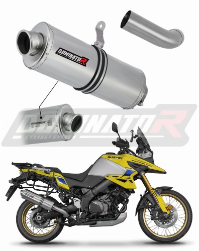 DOMINATOR Homologált Ovális kipufogó dob Suzuki V-Strom 1050 DE 2023 - 2025 motorkerékpárhoz