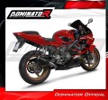 DOMINATOR GP FEKETE kipufogó dob Honda CBR 600 F4i Sport 2001 - 2006 motorkerékpárhoz 3