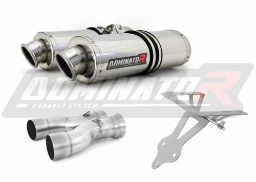 exhaust muffler DOMINATOR oval fits the motorcycle Ducati 999 2001   2006