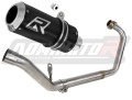 komplett kipufogórendszer DOMINATOR Full System GP FEKETE kipufogódobbal a Honda CBR 125 R 2011 - 2018 motorkerékpárhoz
